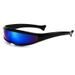Large Punk X Men Personality Sunglasses One Piece Mirror Laser Space Robot Sunglasses_viptrois.com