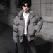 American Heavy-duty Thickened Cotton-padded Jacket Men's Short Winter Warm Bread Clothes High-end Stand-up Collar Down Cotton Clothes_viptrois.com