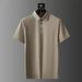 Polo Collar Stretch Ultra-thin Quick-dry Ice Silk Short Sleeve Two-piece High-end Men's Lapel Set_viptrois.com