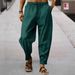Men's Clothing Hip Hop Breathable Cotton And Linen Striped Loose Casual Men's Hip-Hop Breathable Linen Striped Loose Fit Casual Pants For Summer_viptrois.com