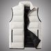 Men's Water Repellent Winter Vest – Stand Collar Thickened Jacket, Solid Color (Black/Khaki, Sizes L-5XL)_viptrois.com