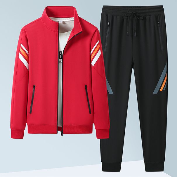 Urban 2024 Spring and Autumn Trendy Brand Jacket Men's Set Sports Loose Male Student Casual Coat_viptrois.com