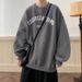 Fleece Autumn And Winter Sweater Men's Trendy Brand Heavy Black Thickened Round Neck New Hatless Long-sleeved Top And Clothing Versatile_viptrois.com