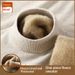 Pure Men's Fleece-Lined Thickened Sweater, Casual Autumn Winter High Neck Base Knitwear_viptrois.com