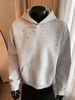 A Niche Spine Nail Bead Embroidered Hooded Sweatshirt With Retro Loose Design On The High Street_viptrois.com