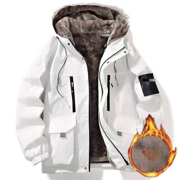 Autumn And Winter New Teen Fleece Thickened Jacket Fashion Hooded Warm Jacket_viptrois.com