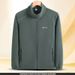 Men’s Stand-Up Collar Fleece Jacket – 100% Polar Fleece Windproof Zip-Up For Hiking & Urban Exploration (Black/Grey/Blue/Green, XL-5XL)_viptrois.com