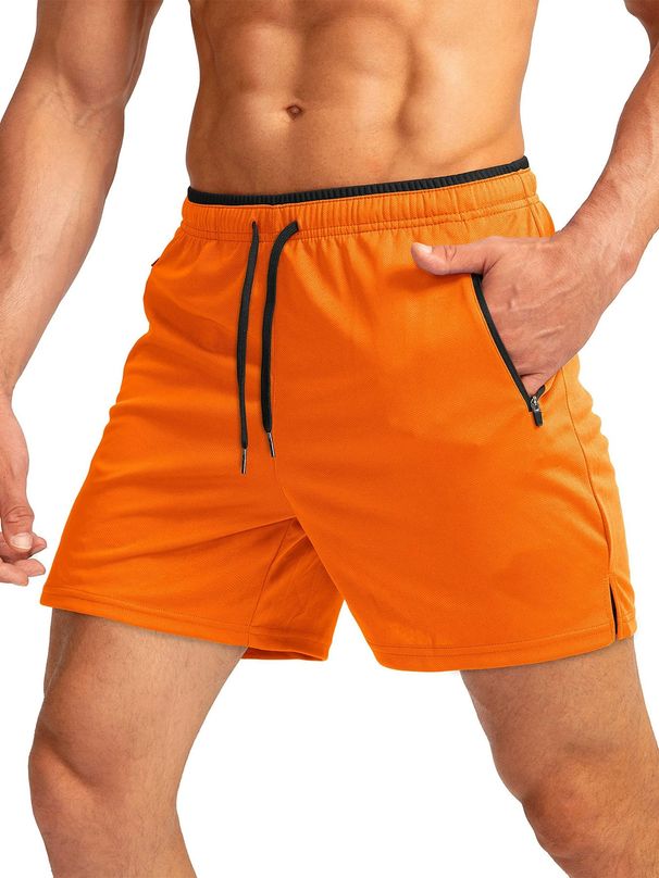 Men's Clothing Men's Sports Shorts Beach Pants Sportswear Running Shorts Casual Pants Pocket Zipper Breathable_viptrois.com