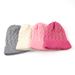 Woolen thickened knitting big head circumference men's warm women's Fried Dough Twists curled hat_viptrois.com