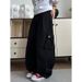 Men's Washed Heavy Overalls Retro Big Pocket Casual Loose Straight Pants_viptrois.com