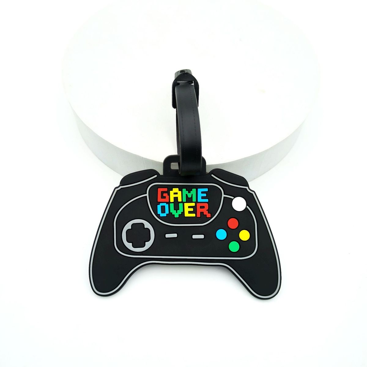 Customizable Silicone Luggage Tags - 10 Color Options With Detachable Keychain (Scratch-Proof Surface, Ideal For Group Travel Identification)_viptrois.com