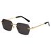 Unisex Frameless Sunglasses - Leopard Print Temple, UV400 Protection, Fashion Driving Sunglasses Fashion Trends Hot-selling_viptrois.com