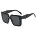 Men's Sunglasses Women's Fashion Sunglasses Trend Travel Large Frame Men's Big Brand Personality Leg Square Sunglasses_viptrois.com