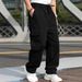 Men's Clothing Spring And Summer New Men's Overalls European And American Foreign Trade Drawstring Multi Pocket Casual Trousers_viptrois.com