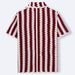 Men's Clothing Retro Striped Sweater Hand Crocheted Short Sleeved Summer Hollow Outerwear Polo Shirt_viptrois.com