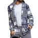 Loom Loom European And American Flannel Jacket 2024 New Long Sleeve Hooded Fleece Warm Casual Men's Coat_viptrois.com