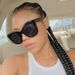 Women's Glasses New Style Rice Nail Fashion Large Frame Retro Butterfly Sunglasses Sunglasses Simple Sunglasses_viptrois.com