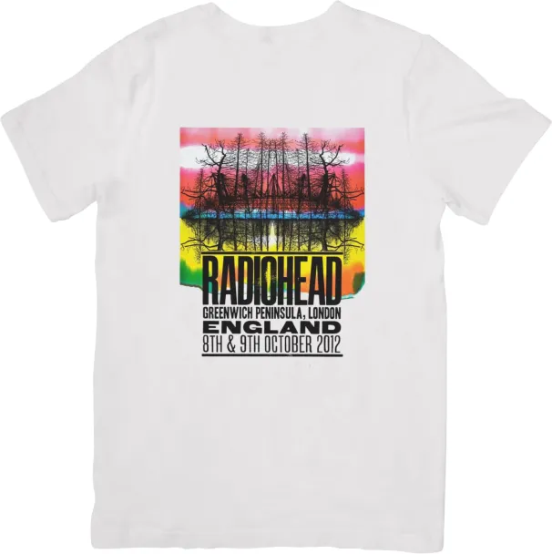 Radiohead Music Fit For Men & Women Quality Cotton T-Shirt Mens Womens Tees Top White._viptrois.com