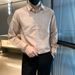 Men's Clothing Youth Popular Spring Literary Striped Men's Trend Ins New Harajuku Temperament Trend Lazy Shirt Long Sleeve Versatile_viptrois.com
