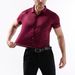 Men's Clothing Four Sided High Elastic Shirt Men's Short Sleeved Non Iron Anti Wrinkle Men's Shirt Men's Clothing_viptrois.com