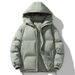 Men's Oversized Hooded Puffer Jacket - Winter Warm Polyester-Filled Coat With Stand Collar, Thickened Loose Fit Casual Outerwear_viptrois.com