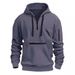 Autumn Winter With Pockets Waterproof Zipper Multi-Pocket Pullover Men's Sports Casual Hoodie_viptrois.com