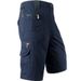 Men's Loose Fit Straight Leg Summer Plus Size Trendy Casual Mid-Length Pants With Multiple Pockets Pure Cotton Cargo_viptrois.com
