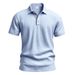 Men's Premium Linen-Blend Polo Shirt – Breathable Short-Sleeve Casual Top With Reinforced Collar – Slim Fit Summer Essential For Work & Travel_viptrois.com