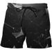Men's Vortex Black Casual 3d Digital Printing Three-Dimensional Geometric Pattern Beach Pants Men's Shorts _viptrois.com
