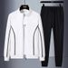 Men's Clothing Velvet Business Casual Travel Suits Unisex Fleece-Lined Business Casual Jacket & Pants Set For Spring/Autumn Travel & Leisure_viptrois.com