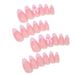 Wearable Pink French Pearl Bow Sweet Pure Desire Nail Art Nail Tips Wearable False Nails_viptrois.com