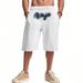 Hip Hop Summer Men's Embroidered Thin Linen Breathable Beach Sports Casual Loose Shorts_viptrois.com