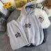 Men's Trendy Hoodie Sweatshirt & Jogger Pants Set - Streetwear Casual Outfit For Teens & Young Adults (Black/White/Grey, S-5XL)_viptrois.com