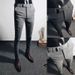 Men's Clothing Slim Fitting Suit Trousers Spring And Autumn Casual Trousers Handsome Slim Fit Bottoms_viptrois.com