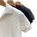 Men's High Quality Short Sleeve Polo Shirt Casual Knitwear Thin Summer Style Trendy Inner Layer Base Shirt for Export_viptrois.com