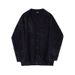 MYQ Mink Velvet V-Neck Knitted Cardigan Jacket Men's Autumn Korean Lazy Style Loose Outer Wear Niche Sweater_viptrois.com