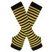 Factory Spot Korean Version Of Gloves Arm Set Wholesale Cospla Anime Black And White Striped Fingerless Cotton Long_viptrois.com