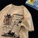 Neue Männer Frauen T Shirt Pullover Oversize Koreanische Version Cartoon Katze Gruppe Gedruckt T-Shirt Casual Kurzarm Paare T-Shirt_viptrois.com