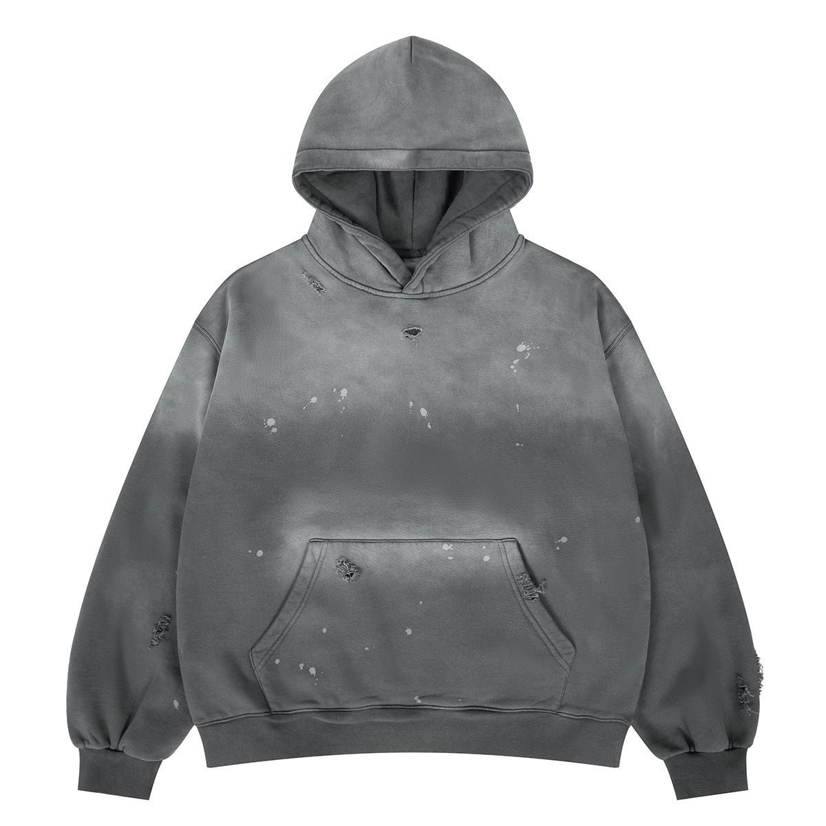 2026 Autumn Winter New Aso Tie-Dye Ink Splash Gradient Spray Horse Hair Hooded Sweatshirt_viptrois.com