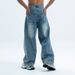 National Trend American Style Summer Loose Wide-Leg Jeans Unisex Hip-Hop Straight High Street_viptrois.com