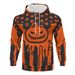2024 New Halloween Casual Loose Hooded Pullover Little Pumpkin Men's Sweatshirt_viptrois.com