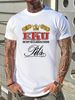 Vintage 90 S Echt Kulmbacher Ger Beer Promotional White T Shirt Size Large Summer Slightly Designer Clothes Graphic Stretched Comfortable_viptrois.com