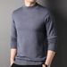 Pure Huifanna Autumn Winter New Style Fine Half Turtleneck Men's Knitted Sweater Middle-aged And Young People Inner_viptrois.com