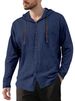 Men's Clothing Distribution Of Men's Casual Long Sleeved Shirts, Cotton And Linen T Shirts, Hooded Fashionable And Versatile Loose Beach Sweatshirts_viptrois.com