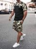 Men's Clothing Summer Men's Shorts T Shirt Suit Sports Short Sleeved Suit_viptrois.com