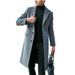 2026 Men's Clothing Men's New Wool Casual Overcoat Jacket Cross Border Trench Coat Wool Fabric Style Foreign Trade Wholesale_viptrois.com
