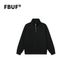 Men's Clothing heavy 500g half zip stand collar Boxy gray sweatshirt cleanfit unisex autumn and winter_viptrois.com
