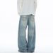 Men's Vintage High Street Distressed Jeans – Retro Straight-Leg Denim Pants With Whiskering (S-2XL)_viptrois.com