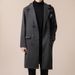 Thickened Overcoat Men's Winter Style Mid-Length Korean Version Double-Breasted Woolen Trench Coat_viptrois.com