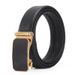 Leather belt Men's leather belt Alloy automatic buckle business casual belt youth dress pants belt_viptrois.com